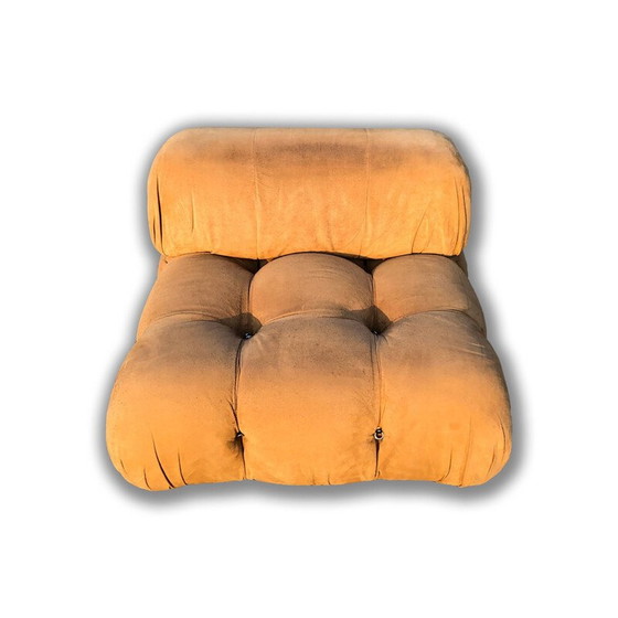 Image 1 of Vintage Tobacco Alcantara Modular Camaleonda Living Room Set by Mario Bellini for B&B Italia, 1972