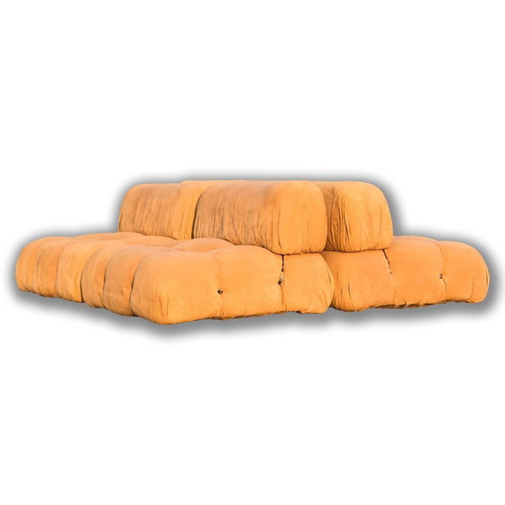 Image 1 of Vintage Tobacco Alcantara Modular Camaleonda Living Room Set by Mario Bellini for B&B Italia, 1972