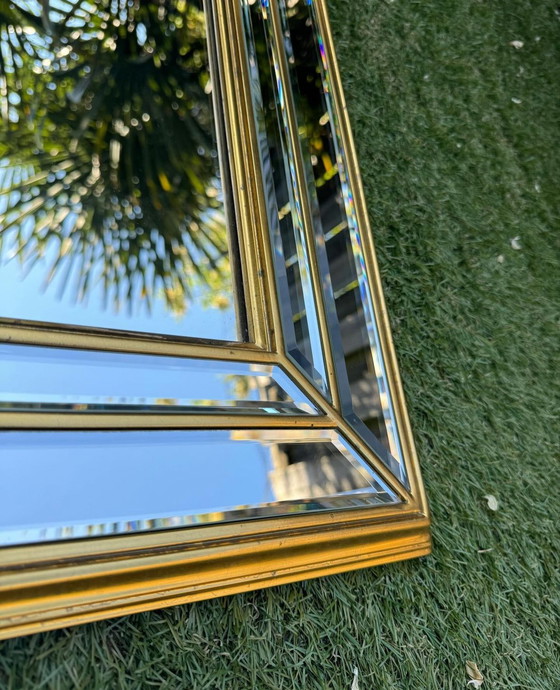 Image 1 of Vintage Deknudt Gold Gilded Wooden Mirror