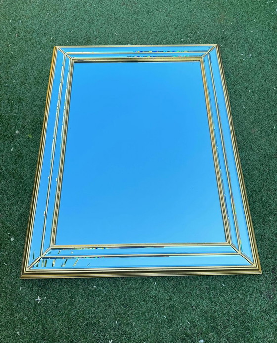 Image 1 of Vintage Deknudt Gold Gilded Wooden Mirror