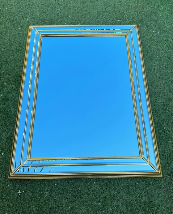 Image 1 of Vintage Deknudt Gold Gilded Wooden Mirror