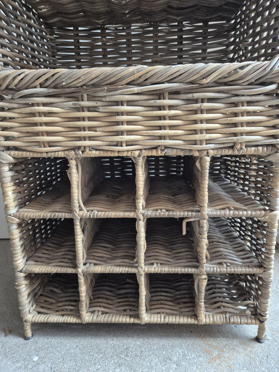 Image 1 of Rattan Wine Rack