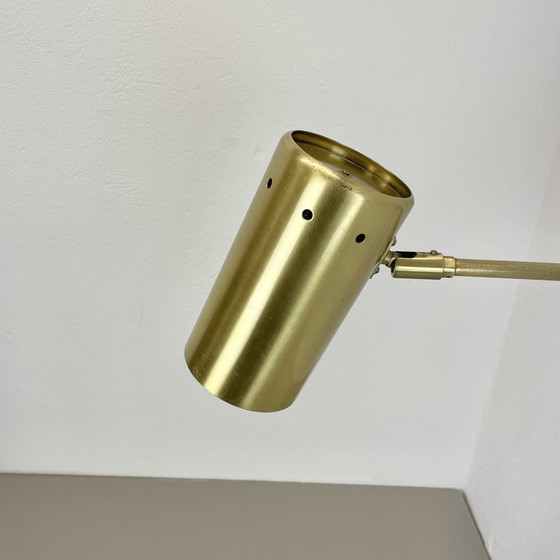 Image 1 of Rara lampada da parete regolabile in ottone massiccio stile Stilnovo, Italia anni '70