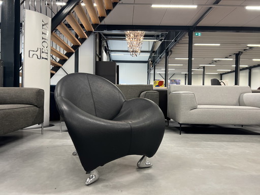 Leolux Papageno Armchair black leather