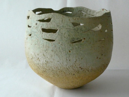 Ceramic Bowl With Openwork Rim