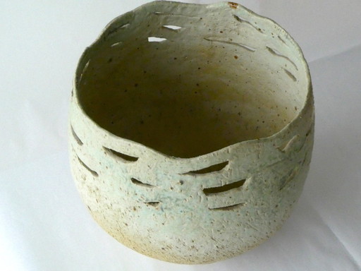 Ceramic Bowl With Openwork Rim