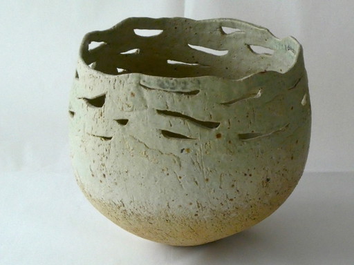 Ceramic Bowl With Openwork Rim