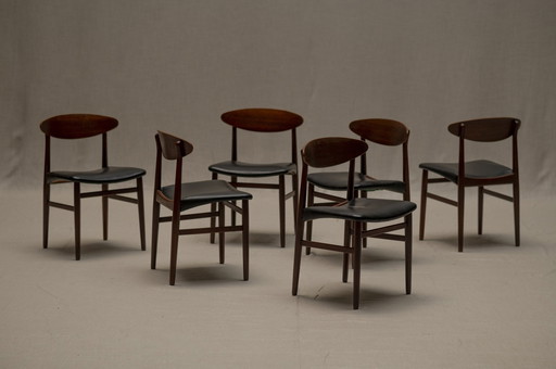 Ejner Larsen & Aksel Bender Madsen Dining Chair Set