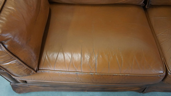 Image 1 of Beef Leather Castle Bench