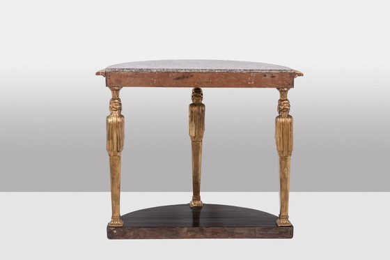 Image 1 of Empire Style Caryatid Console. Circa 1880.