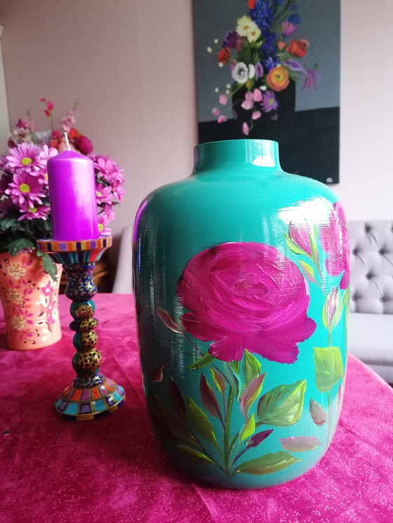 Image 1 of Hand-painted Vase