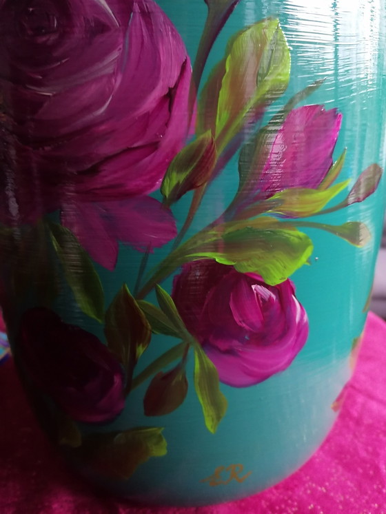 Image 1 of Hand-painted Vase