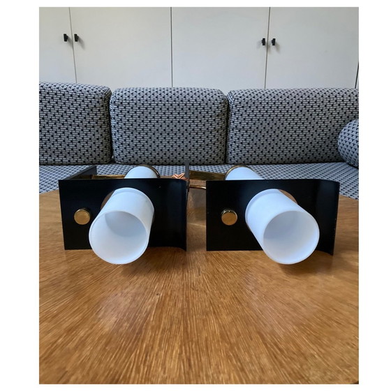 Image 1 of Pair Of Italian Wall Lights Attributed To Stilnovo