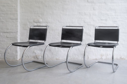 6x MR10 Chairs by Ludwig Mies van der Rohe Decoene Knoll