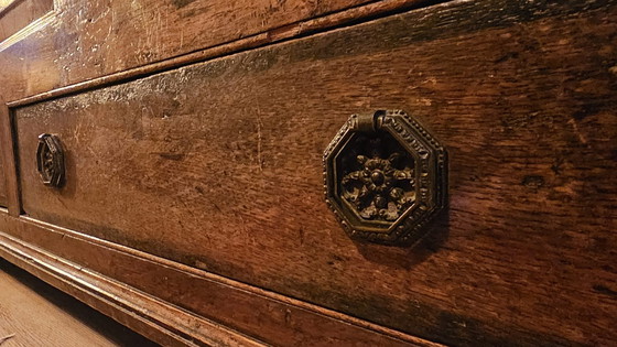 Image 1 of 18Th Century Oak English Chest