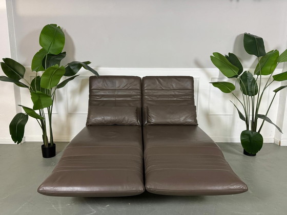 Image 1 of Rolf Benz Plura 380 multifunctional sofa leather sofa couch