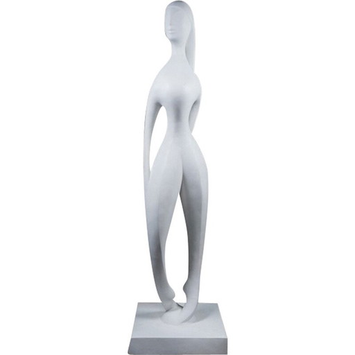 Vintage patinated fiberglass sculpture by Dragoljub Milosevic, 1970