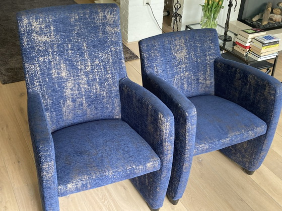 Image 1 of 2x Leolux armchairs