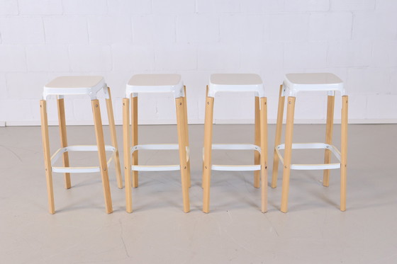 Image 1 of 4x Magis Steelwood stool