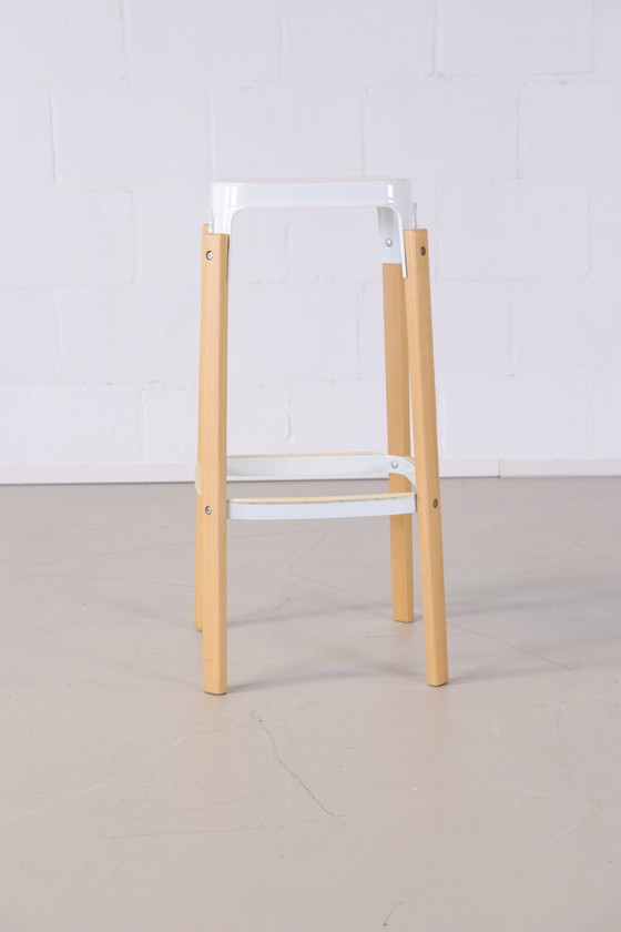 Image 1 of 4x Tabouret Magis en bois d'acier