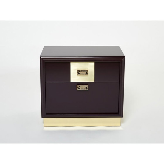 Image 1 of Pair of vintage night stands by Luciano Frigerio for Frigerio Di Desio, Italy 1970