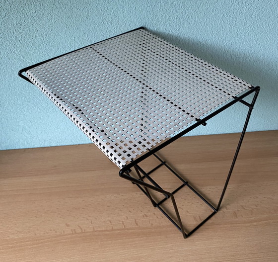 Image 1 of Parete attrezzata String in bianco e nero, stile Pilastro anni '60