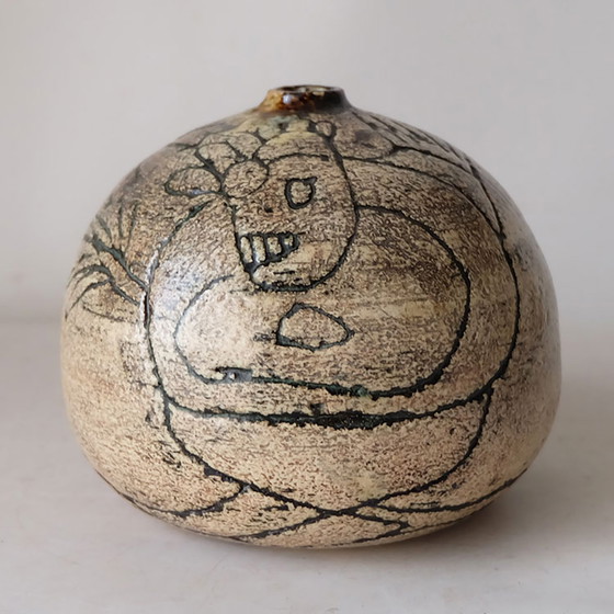 Image 1 of Klaas de Boer (1944-) Earthenware vase