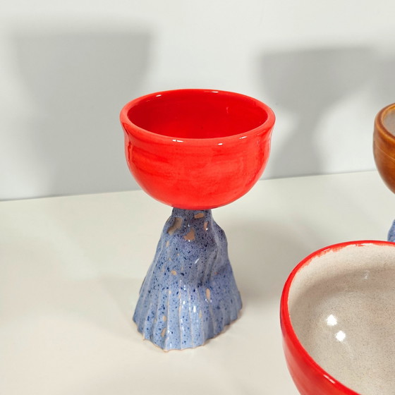 Image 1 of Set Of 5 Fest X Phoney Cups - Unique Hand-Sculpted Designs