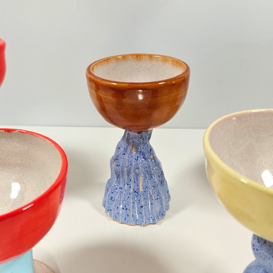 Image 1 of Set Of 5 Fest X Phoney Cups - Unique Hand-Sculpted Designs