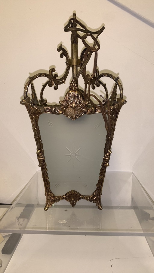 Louis XVI Brass French Hall Lantern