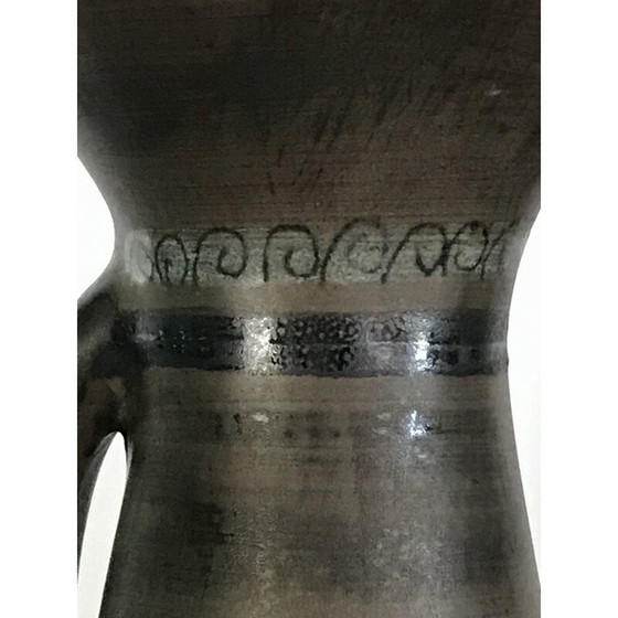 Image 1 of Vintage glazed ceramic pitcher by Jean de Lespinasse, France 1960
