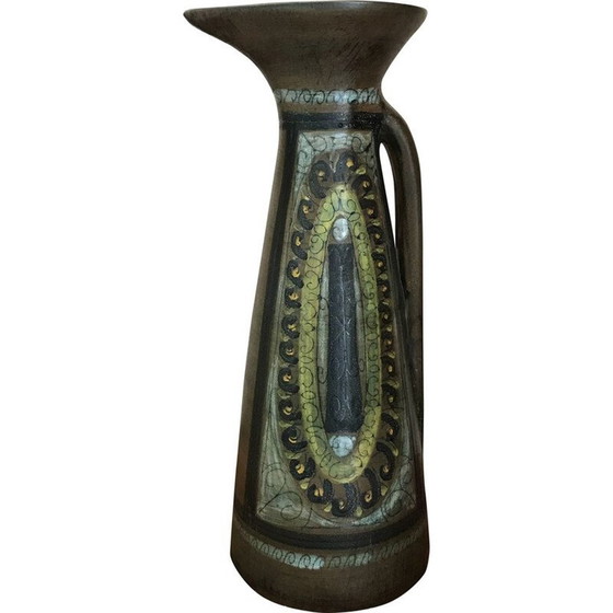 Image 1 of Vintage glazed ceramic pitcher by Jean de Lespinasse, France 1960