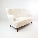 Vintage Artifort Theo Ruth Double Sofa | Sofa Doodle New Upholstered