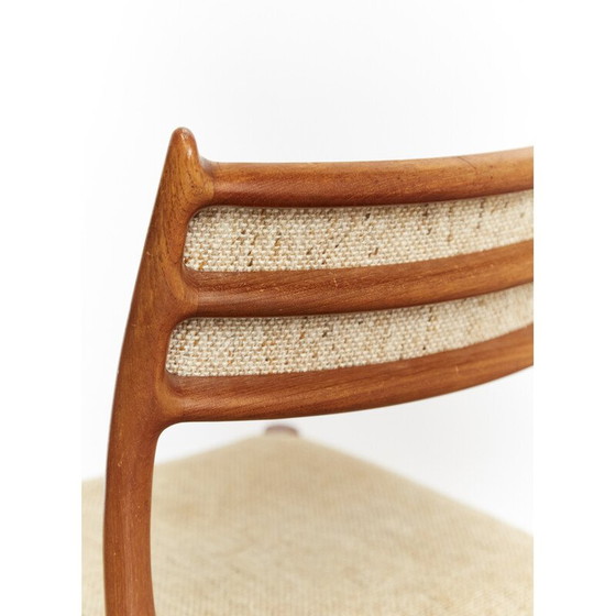 Image 1 of Set of 4 vintage No. 78 teak dining chairs by Niels Otto Møller for J.L. Møllers