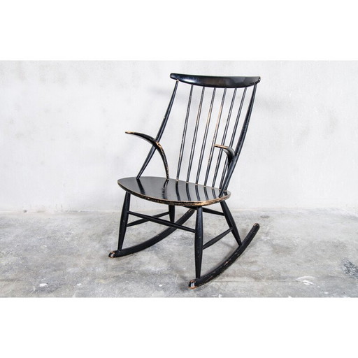 Vintage Rocking Chair by Illum Wikkelsø for Niels Eilersen - 1950s