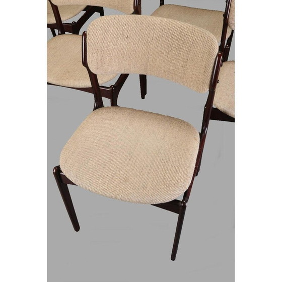 Image 1 of Set of 6 vintage chairs for Oddense Maskinsnedkeri in oakwood 1960s