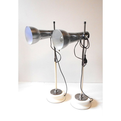 Pair of table lamps,italian 1960s