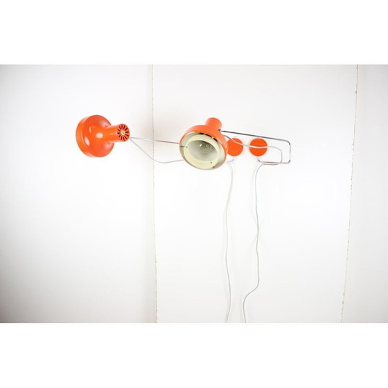 Image 1 of Pair of vintage metal sconces by Josef Hurka for Napako, Czech 1970