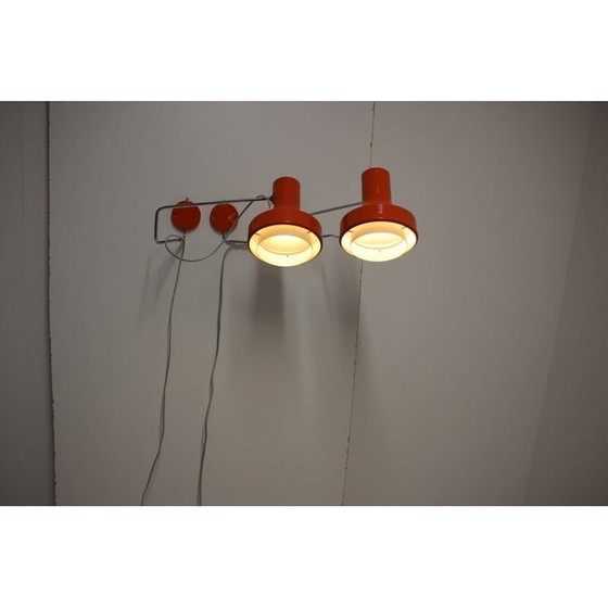 Image 1 of Pair of vintage metal sconces by Josef Hurka for Napako, Czech 1970
