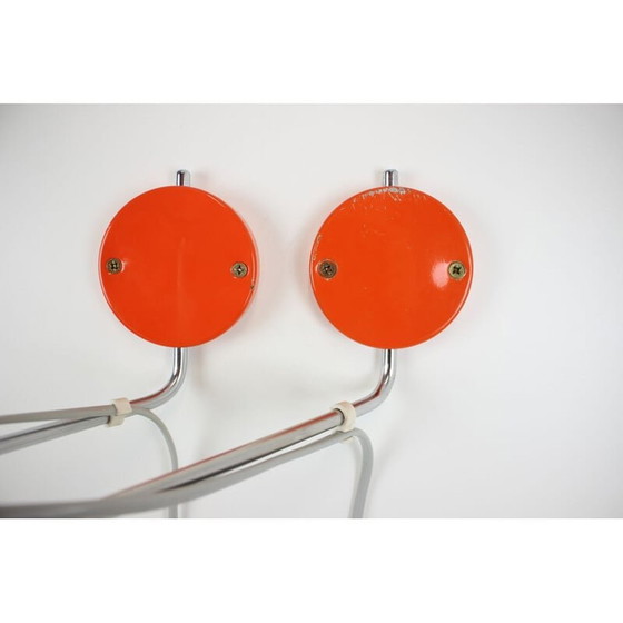 Image 1 of Pair of vintage metal sconces by Josef Hurka for Napako, Czech 1970