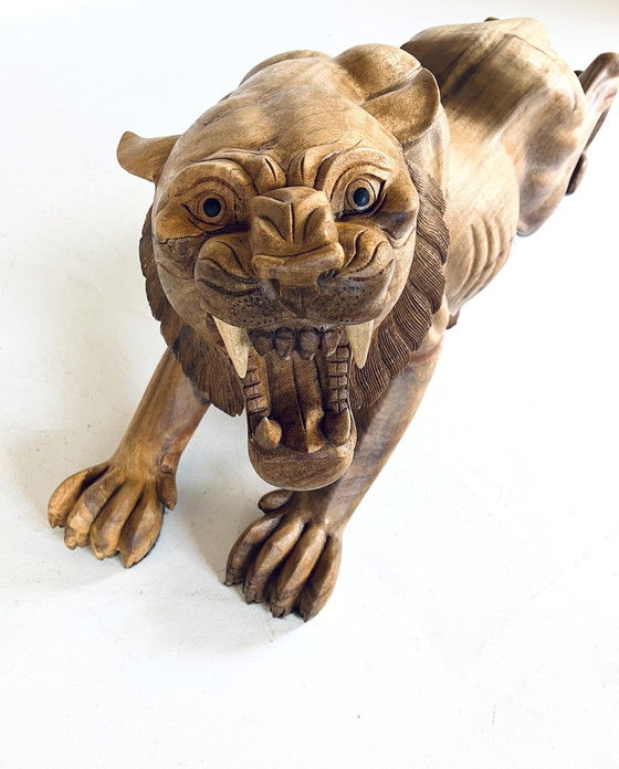 Image 1 of Tigre in legno fatta a mano XL 