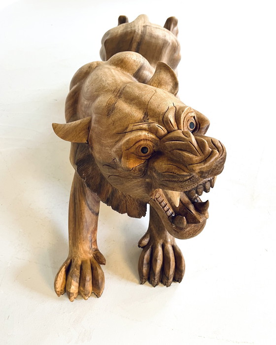 Image 1 of Tigre in legno fatta a mano XL 