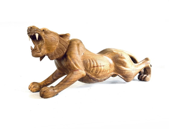 Image 1 of Tigre in legno fatta a mano XL 