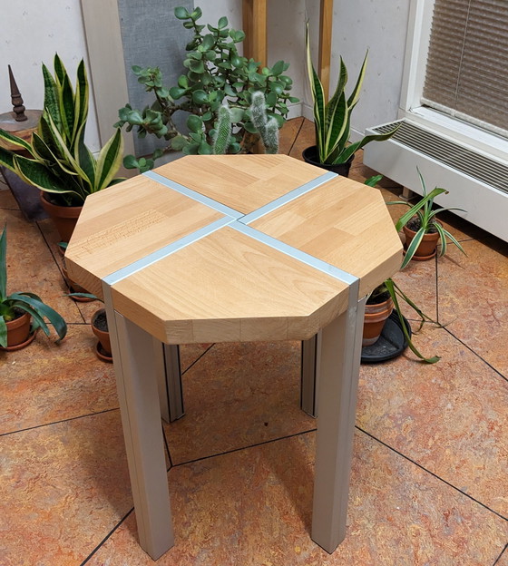 Image 1 of Side table beech wood