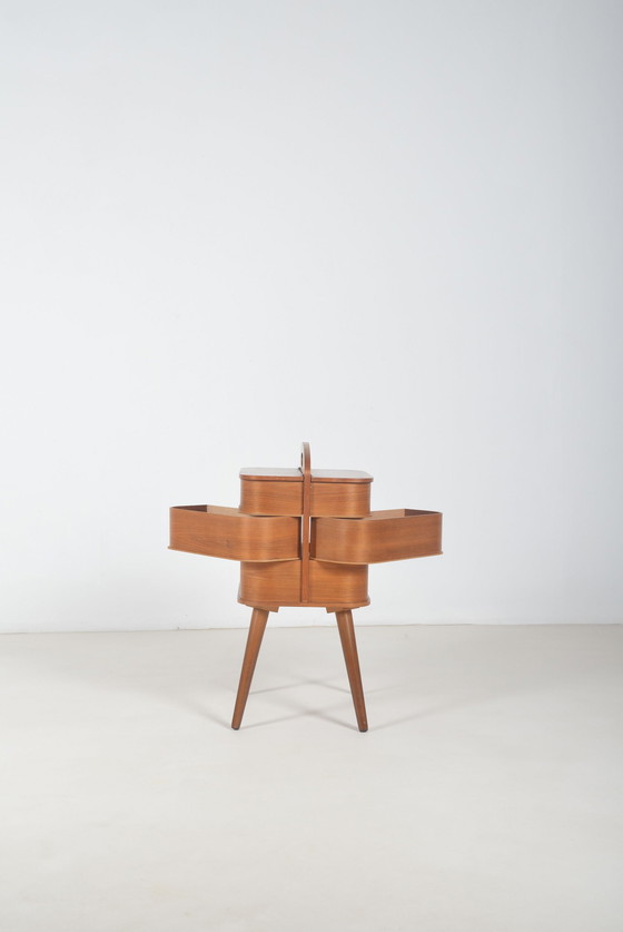 Image 1 of Meuble de couture scandinave Mid Century, années 1960