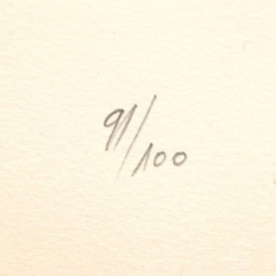 Image 1 of Litografia vintage di Véra Székély, Francia 1977