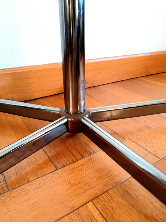 Image 1 of Space Age 1970 chrome-plated metal and bakelite coat rack