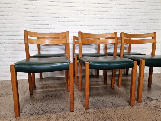 Image 1 of 6 X Model 401 Dining Chairs By Jorgen Henrik Moller, Denmark 1970