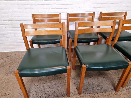 Image 1 of 6 X Model 401 Dining Chairs By Jorgen Henrik Moller, Denmark 1970