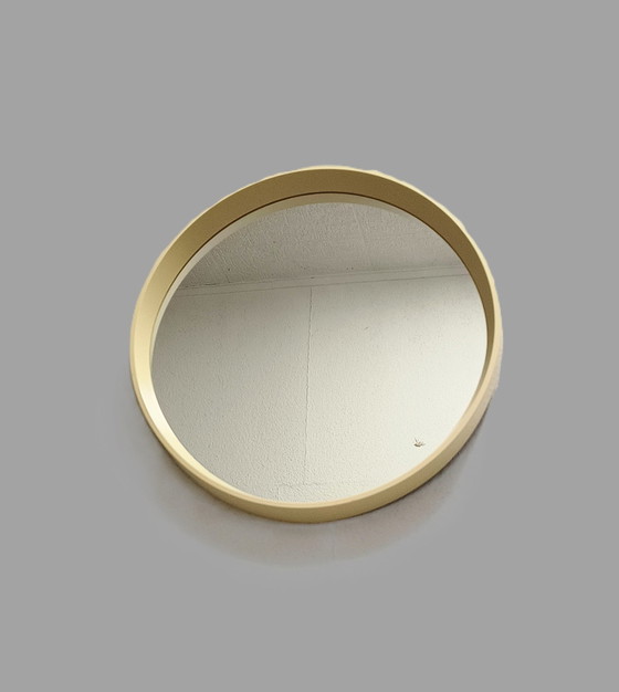 Image 1 of Specchio rotondo bianco anni Sessanta